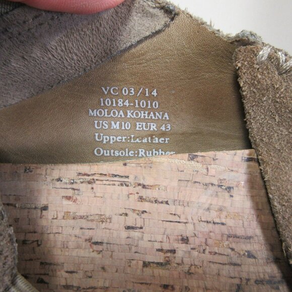 Olukai mens tan Moloa Kohana suede loafers 10 M - Picture 5 of 6